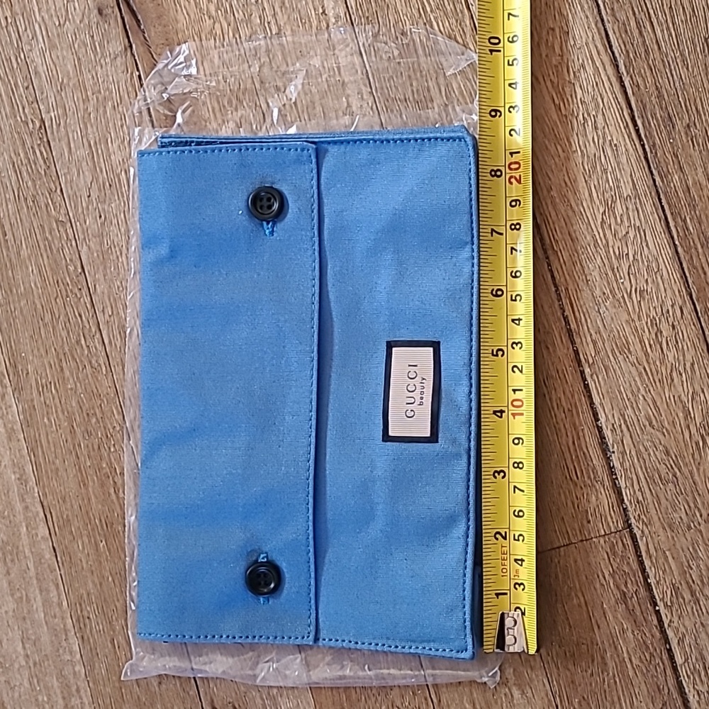 Nip Gucci Heavy Cotton Button Top Travel Pouch Bag - image 3